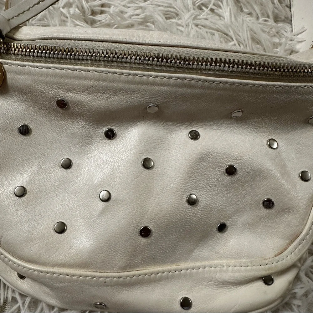 Clare V. Fanny Pack in White Studs